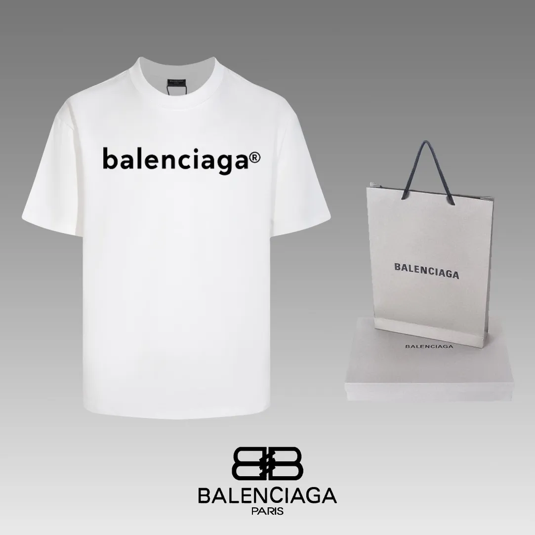 #「 Quality」 《BALENCIAGA 》24SS Classic T Quality - 2 - os 220 -26 280g - 320g - Quality ：Black White Size: XS-S-M-L